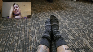catherinesterling.com - 0380 Purple Turtleneck and Socks Short thumbnail